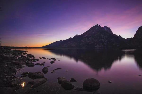 Wyoming: Jenny Lake Full Moon by Mark Paulda