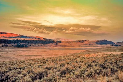 Yellowstone Sunset by Mark Paulda framed wall art