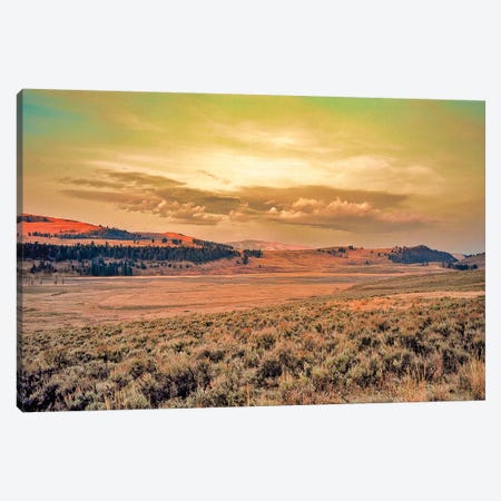 Yellowstone Sunset Canvas Print #PAU198} by Mark Paulda Art Print
