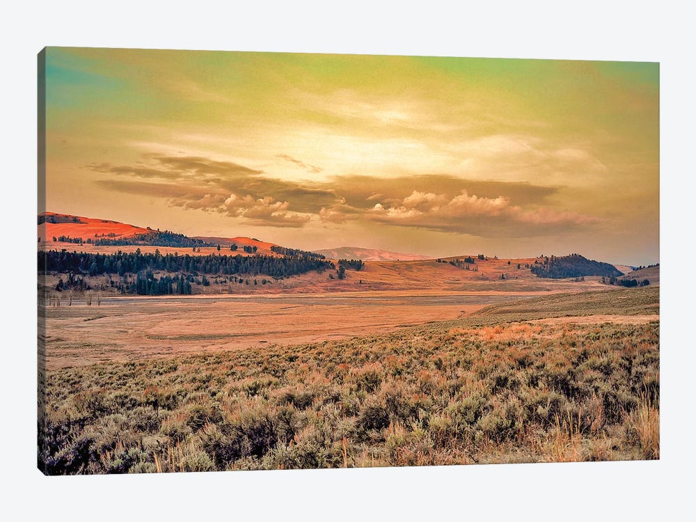 Yellowstone Sunset by Mark Paulda 1-piece Canvas Art