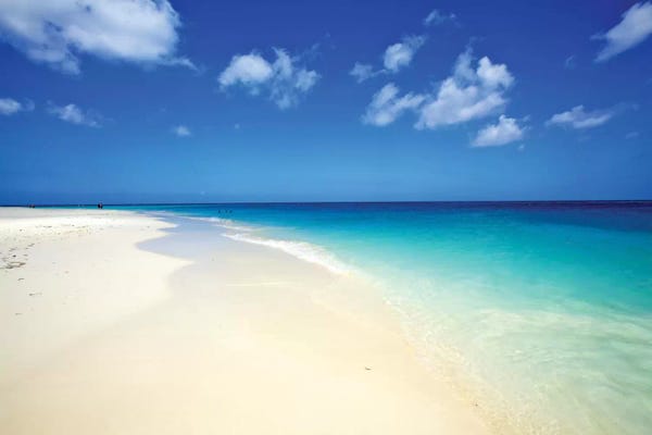 Large Coastal Art - Canvas Prints: Serenity In Aruba I by Mark Paulda