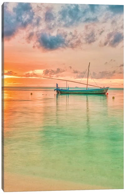 Maldives Sunset Canvas Art Print - Mark Paulda