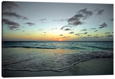 Serenity In Aruba II Canvas Art Print - Beach Sunrise & Sunset Art