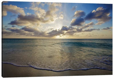 Serenity In Aruba III Canvas Art Print - Sunrises & Sunsets Scenic Photography