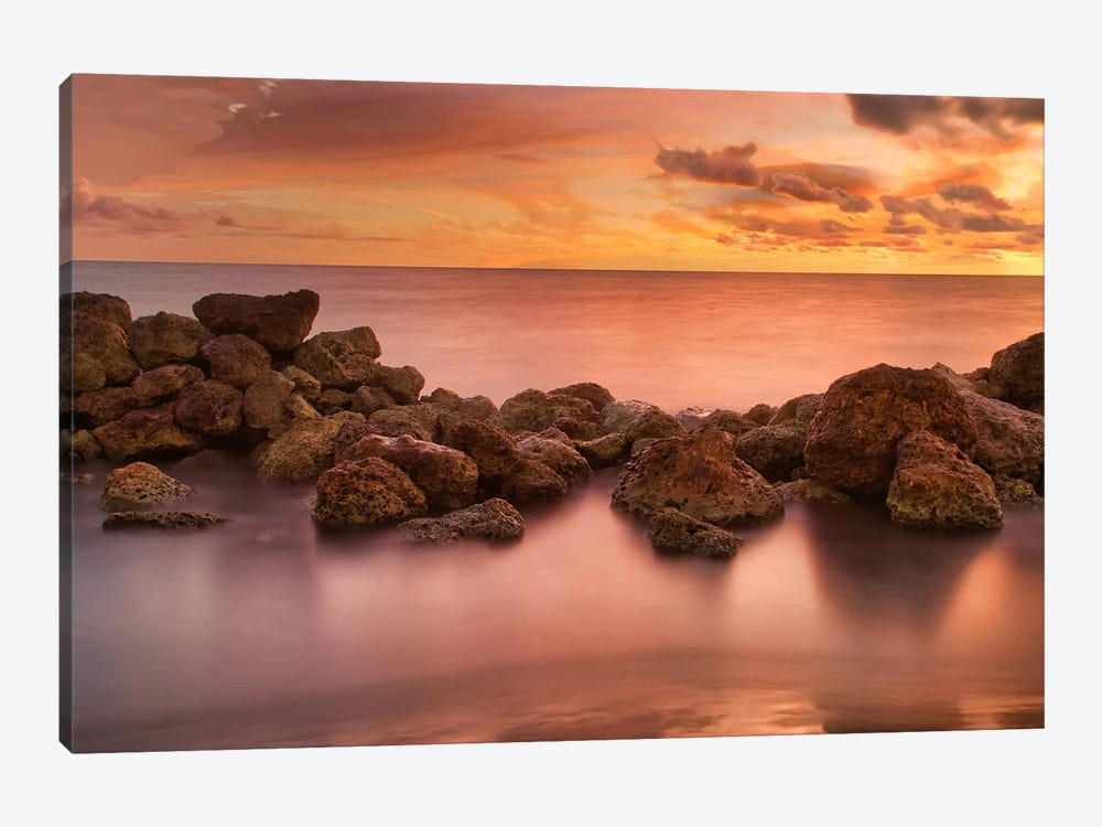 Caribbean Sea Sunset by Mark Paulda 1-piece Canvas Wall Art