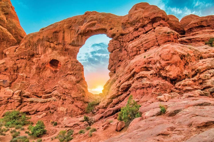 Desert Arch Sunset by Mark Paulda wall art