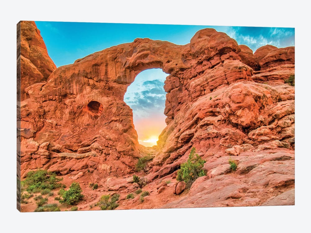 Desert Arch Sunset by Mark Paulda 1-piece Canvas Wall Art