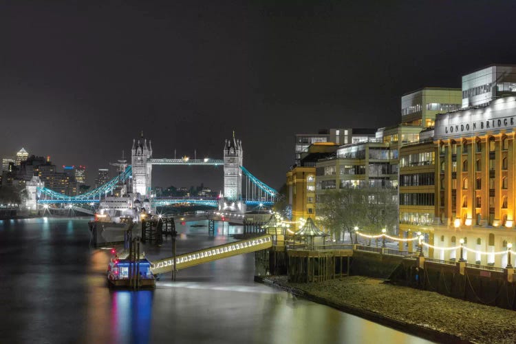 Tower Bridge From Afar, London, England, United Kingdom