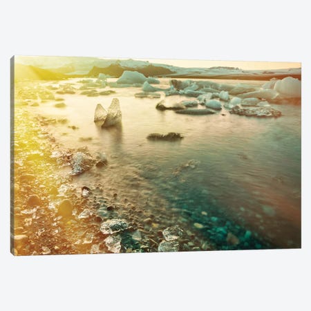 Jökulsárlón Glacier Lagoon Canvas Print #PAU305} by Mark Paulda Art Print