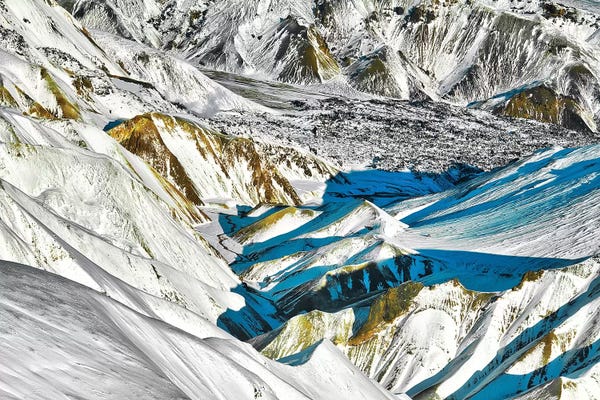 Snowy Mountains: Iceland Glacier Valley by Mark Paulda