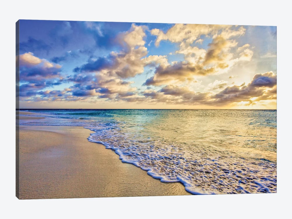 Aruba Calm Golden Wave by Mark Paulda 1-piece Canvas Art Print