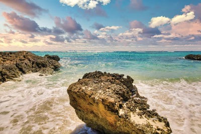 Rocky Caribbean Edge by Mark Paulda framed wall art