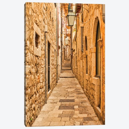 Dubrovnik Alley Canvas Print #PAU347} by Mark Paulda Canvas Print