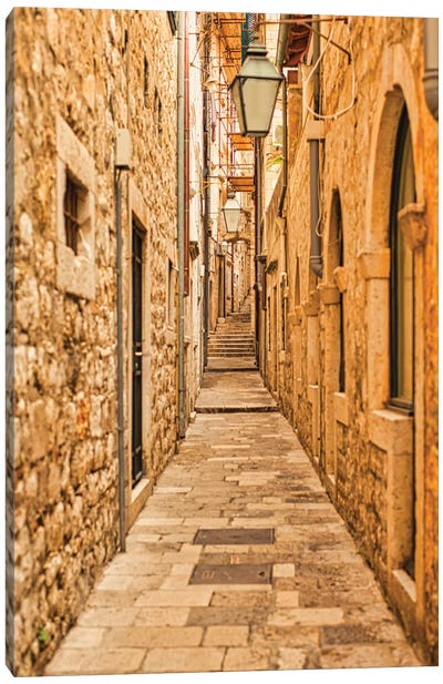 Dubrovnik Alley Canvas Art Print - Mark Paulda