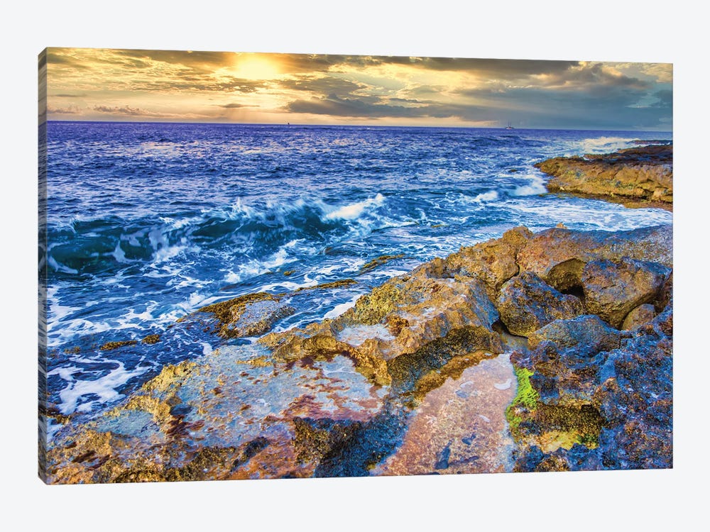Mediterranean Sunset by Mark Paulda 1-piece Canvas Print