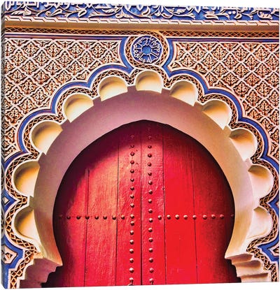 Moroccan Door Canvas Art Print - Moroccan Culture