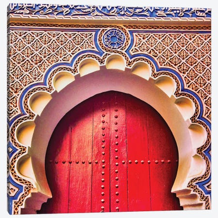 Moroccan Door Canvas Print #PAU378} by Mark Paulda Canvas Art Print
