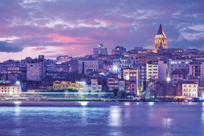 Galata Tower Twilight by Mark Paulda framed wall art