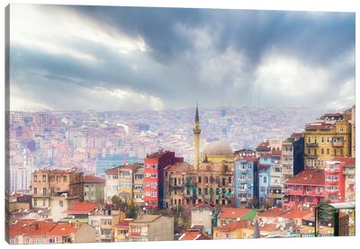 Istanbul Fog Canvas Art Print - Istanbul Art