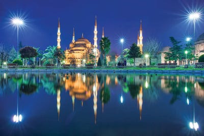 Blue Reflections by Mark Paulda framed wall art