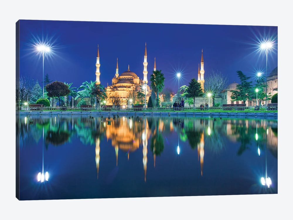 Blue Reflections by Mark Paulda 1-piece Canvas Print