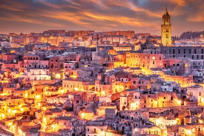 Matera Glow by Mark Paulda framed wall art