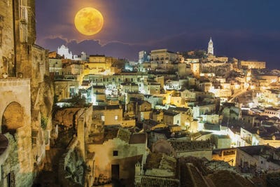 Matera Moon Glow by Mark Paulda framed wall art