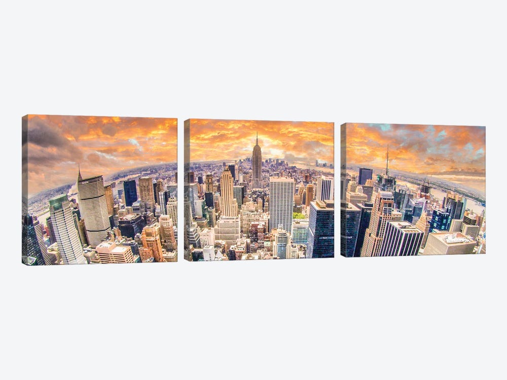 New York City by Mark Paulda 3-piece Canvas Print