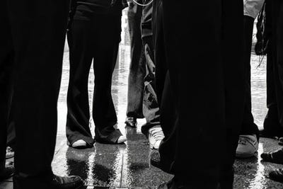 City Meeting by Mark Paulda framed wall art