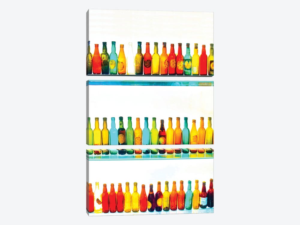 Colored Bottles by Mark Paulda 3-piece Canvas Art Print