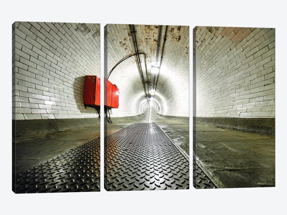 Greenwich Foot Tunnel by Mark Paulda 3-piece Canvas Wall Art