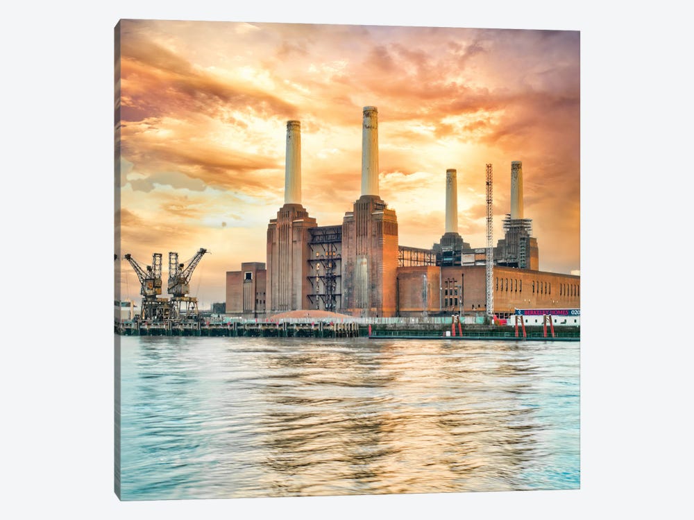 Battersea Power Station At Sunset by Mark Paulda 1-piece Canvas Art