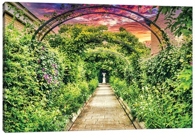 Regent's Park Garden Arches Canvas Art Print - Mark Paulda