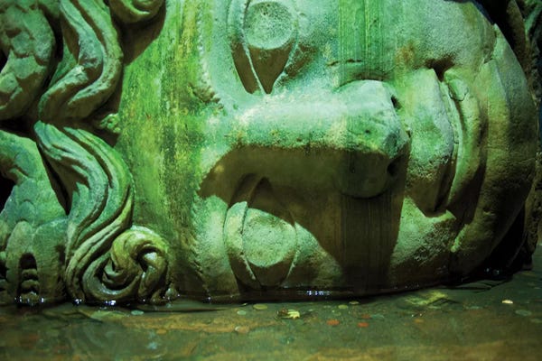 Turkey: Istanbul, Turkey Basilica Cistern Medusa by Mark Paulda