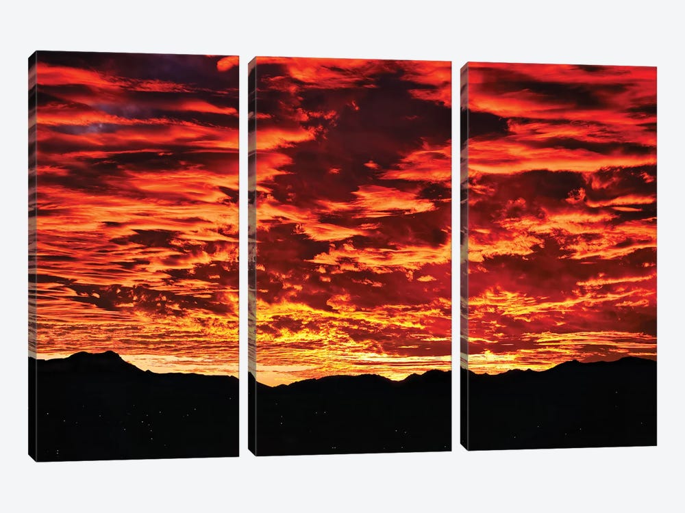 Fire In The Sky by Mark Paulda 3-piece Canvas Print