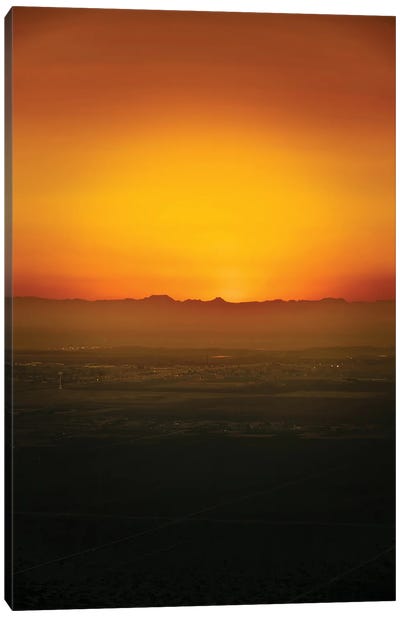 Desert Twilight Canvas Art Print - Desert Landscape Photography