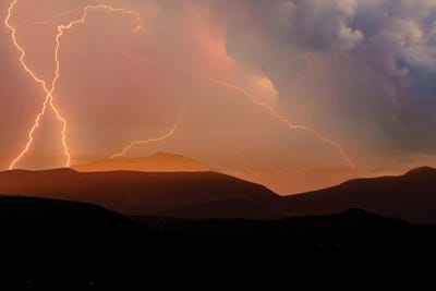 West Texas Summer Thunderstorm by Mark Paulda framed wall art