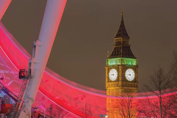 Big Ben: Big Ben And London Eye I by Mark Paulda