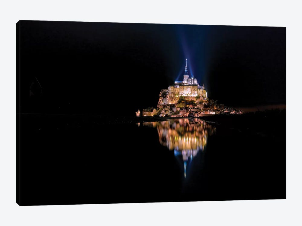 Mont Saint Michel Reflection by Mark Paulda 1-piece Canvas Wall Art