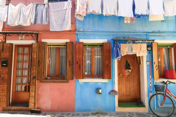 Veneto: Burano, Italy, Laundry Day by Mark Paulda