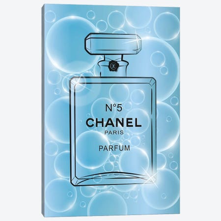 Bubble Chanel Perfume Canvas Print #PAV1001} by Martina Pavlova Canvas Art Print