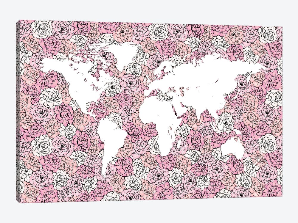 Pink Peony World by Martina Pavlova 1-piece Art Print
