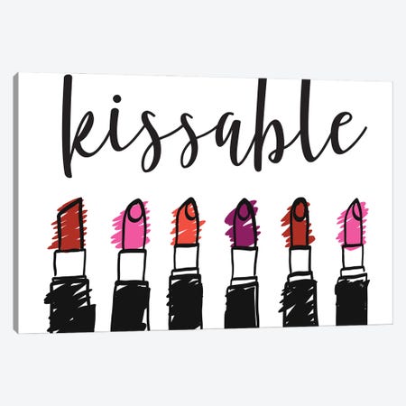 Kissable Lipsticks Canvas Print #PAV1021} by Martina Pavlova Canvas Art Print