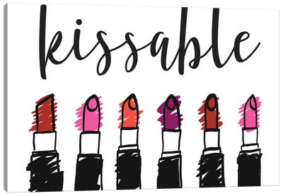Kissable Lipsticks Canvas Art Print - Martina Pavlova