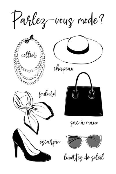 Fine Art Print: French Fashion by Martina Pavlova