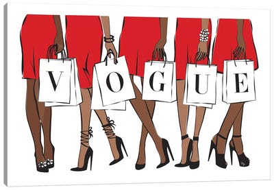 Vogue II Canvas Art Print - Martina Pavlova Fashion Brands