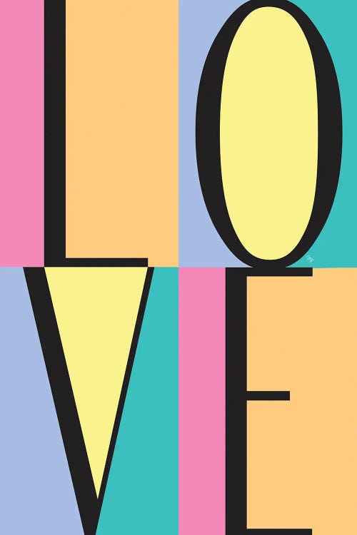 Love Blocks by Martina Pavlova wall art