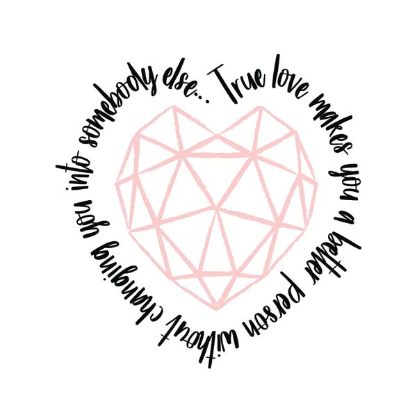 Typography: True Love Quote by Martina Pavlova