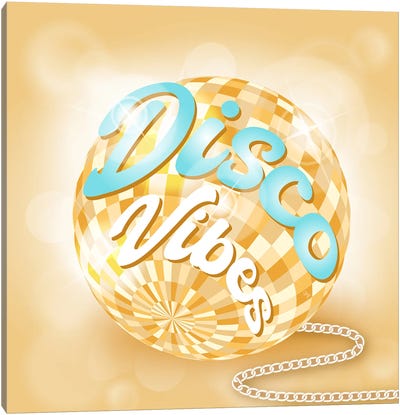 Disco Vibes Canvas Art Print - Disco Balls
