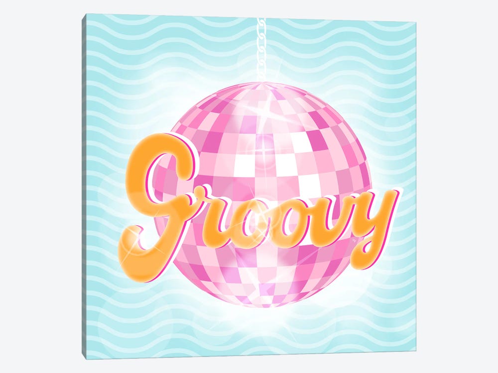 Groovy Disco Ball by Martina Pavlova 1-piece Canvas Art Print